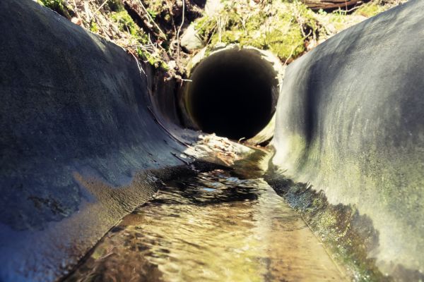 Drainage Swale Installation in Marion
